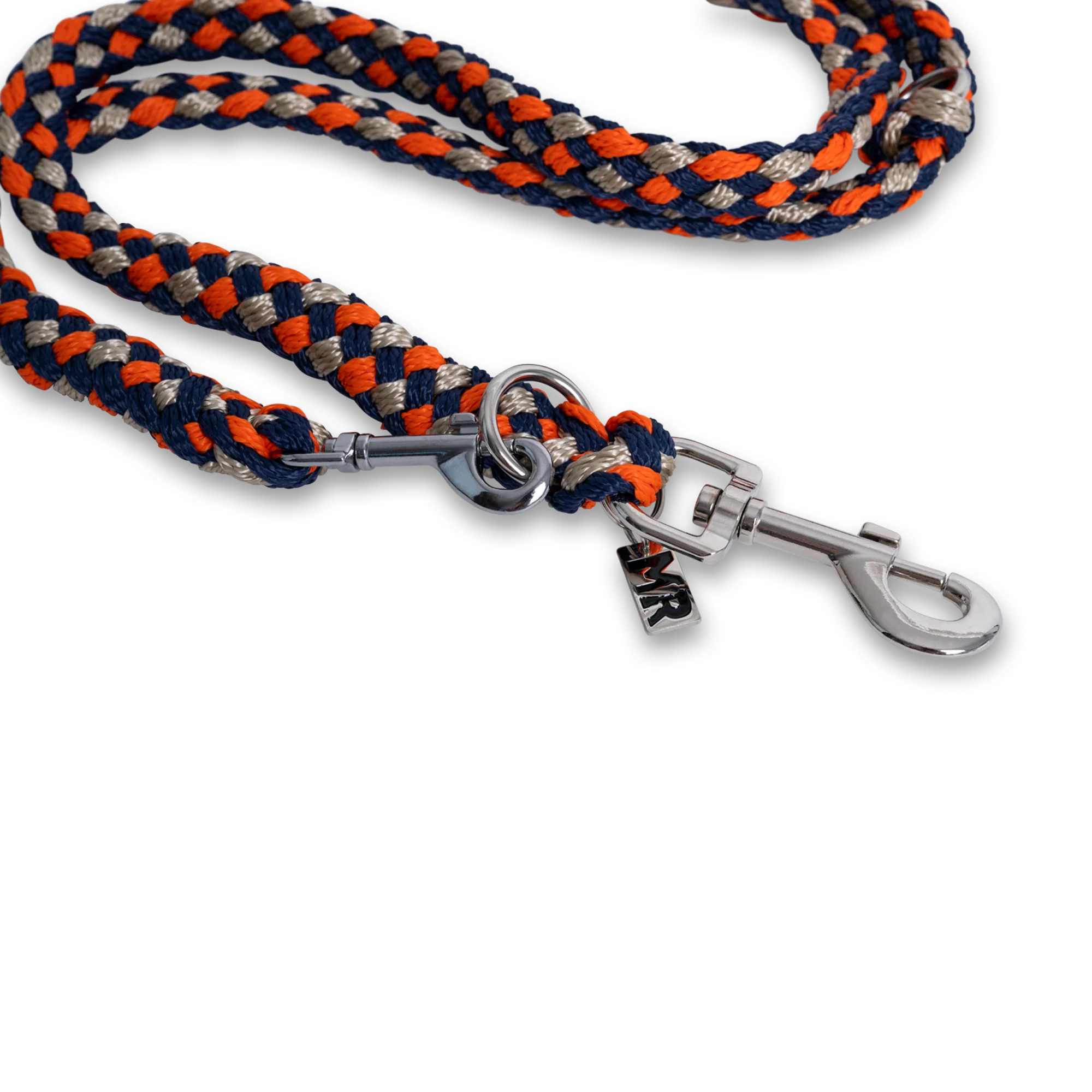Führleine Tauwerk Dunkelblau-Orange - Image 3