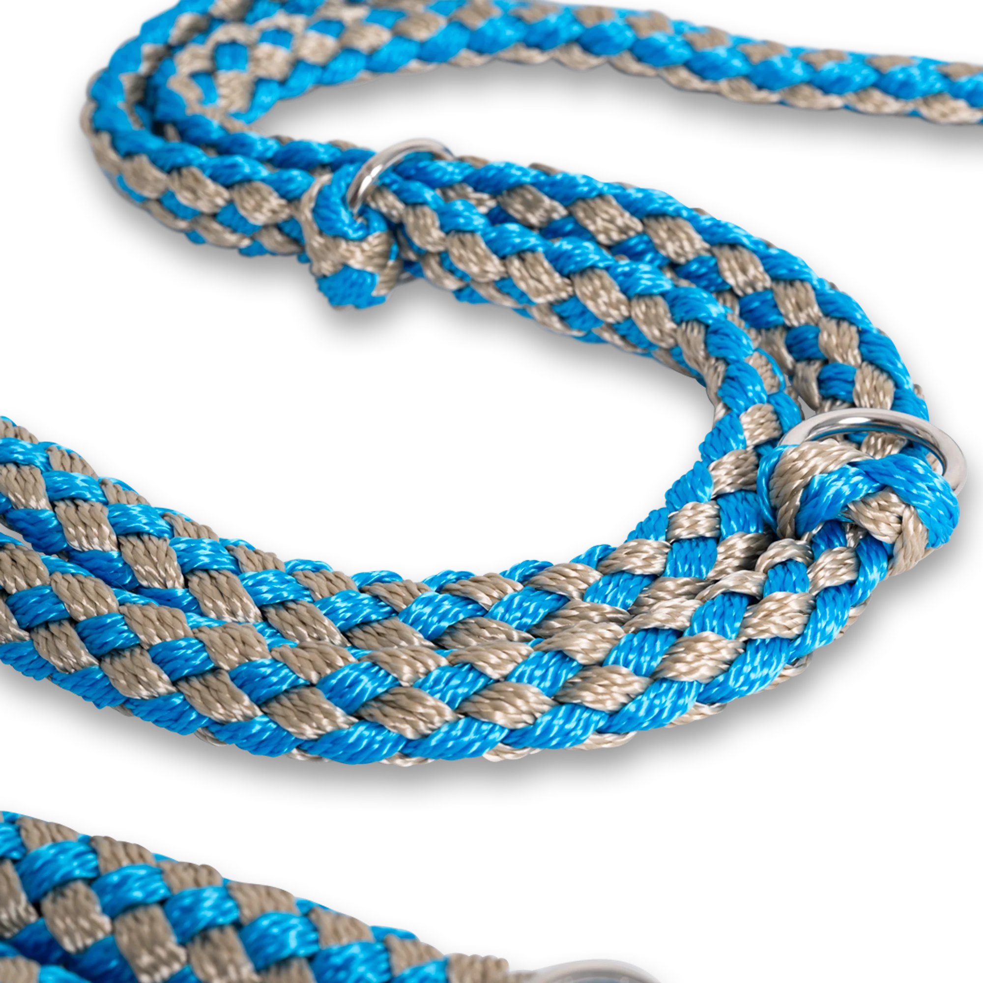 Führleine Tauwerk Türkis-Karamell - Image 4