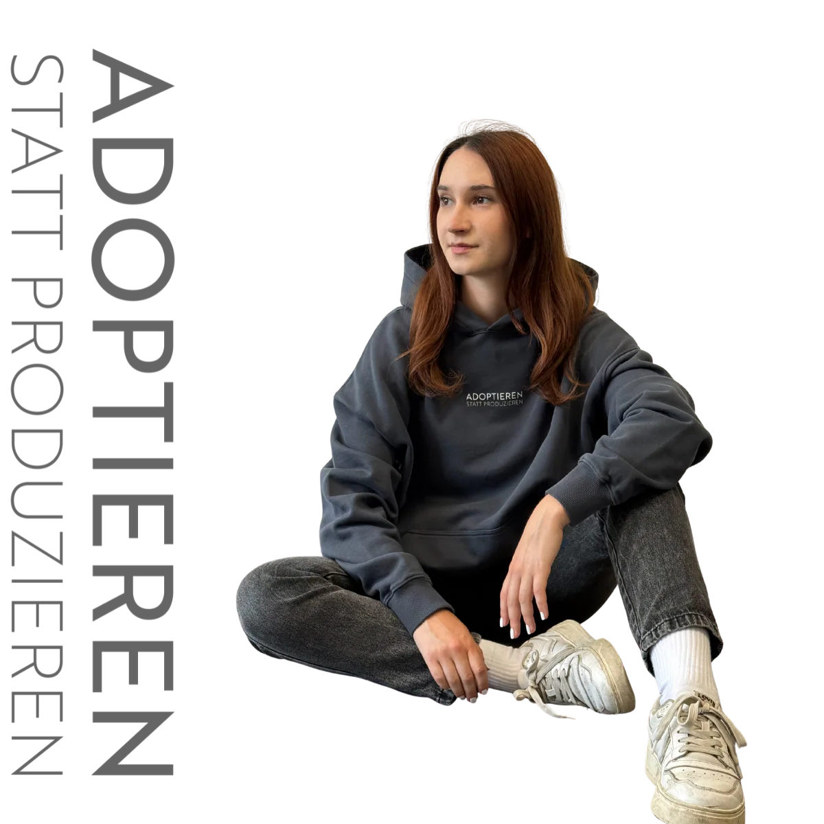 Hoodie Unisex "ADOPTIEREN STATT PRODUZIEREN" - Image 5