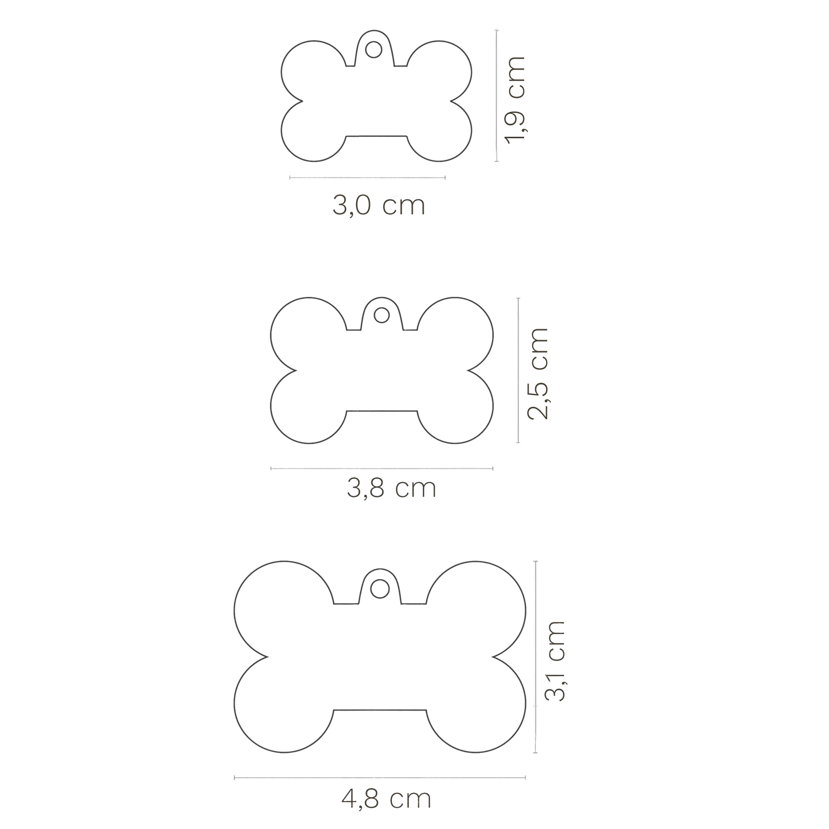 Hundemarke personalisiert Knochen - Image 3
