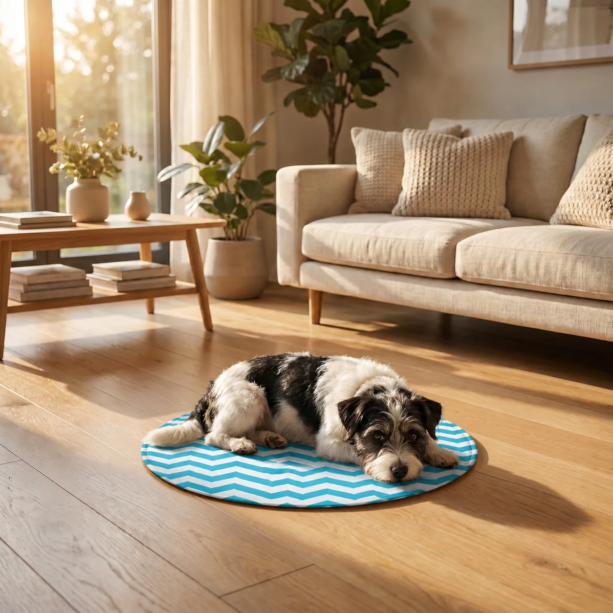 Runde Kühlmatte für Hunde selbstkühlend - Image 10