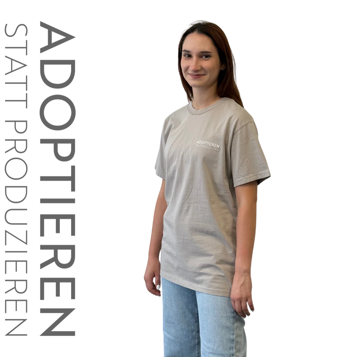 T-Shirt Unisex "ADOPTIEREN STATT PRODUZIEREN" - Image 3