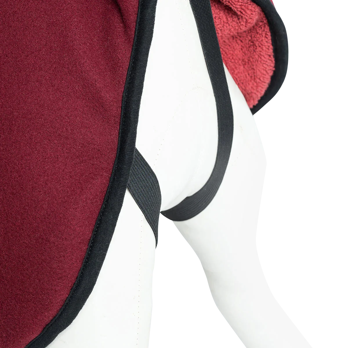 Wärmemantel wendbar mit Fleece Bordeauxrot - Image 3